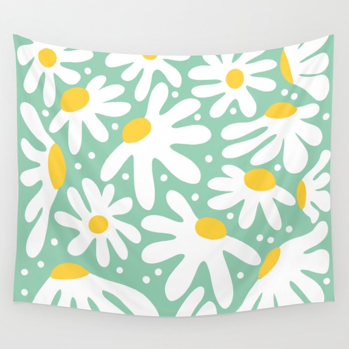 Daisy composition Wall Tapestry Gallery Image 1