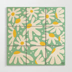 Daisy composition Wood Wall Art Gallery Image 1