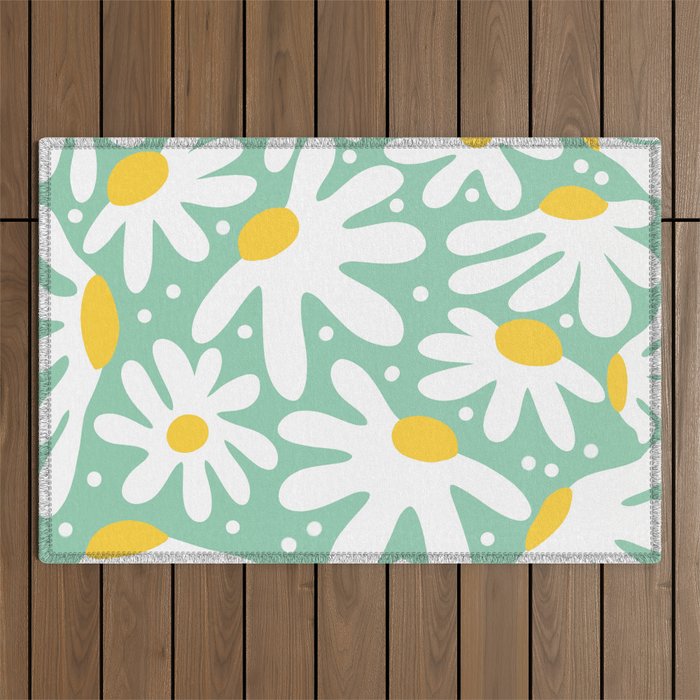 Daisy composition Outdoor Rug Gallery Image 1