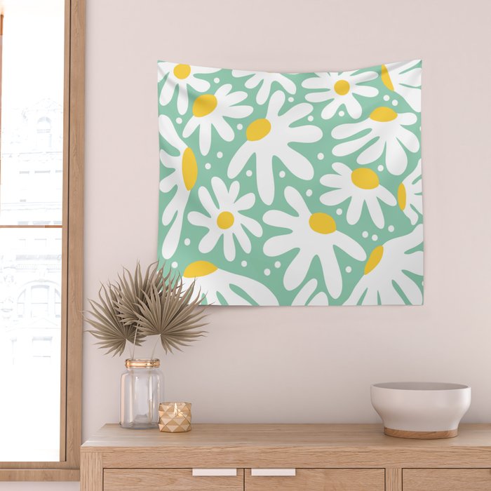 Daisy composition Wall Tapestry Gallery Image 2