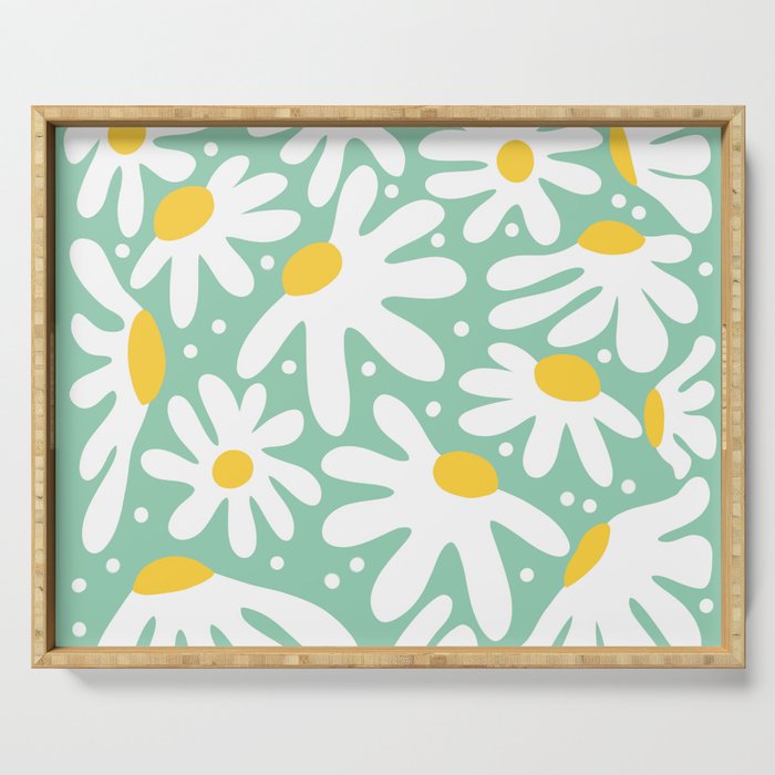 Daisy composition Serving Tray Gallery Image 1