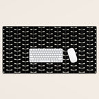 Dragonfly Pattern VII Black Desk Mat Gallery Image 1