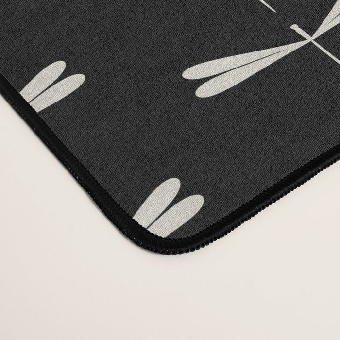 Dragonfly Pattern VII Black Desk Mat Gallery Image 4