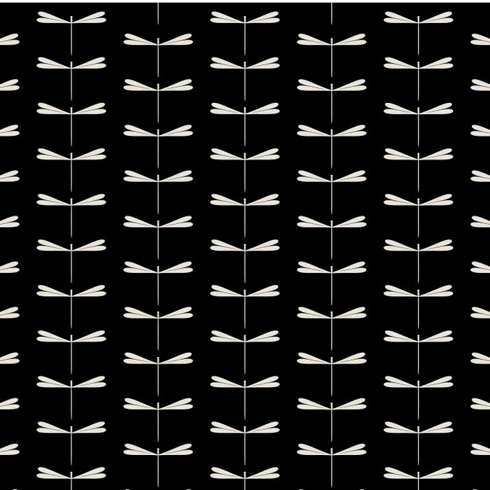 Dragonfly Pattern VII Black Coffee Mug Gallery Image 2