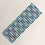 Nautical Rustic Plaid Yoga Mat Gallery Image 1