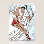 Lovers on a Sailboat Stationery Card Gallery Image 2