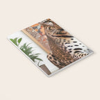 Summer Home, Leopard Tiger Cheetah Indoors Moroccan Rug, Photography Eclectic Wildlife Animals, Home Pets Wild Cats Notebook Gallery Image 3