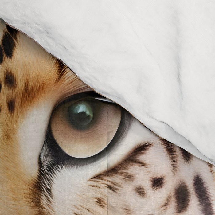 Summer Home, Leopard Tiger Cheetah Indoors Moroccan Rug, Photography Eclectic Wildlife Animals, Home Pets Wild Cats Comforter Gallery Image 4
