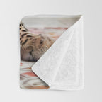 Summer Home, Leopard Tiger Cheetah Indoors Moroccan Rug, Photography Eclectic Wildlife Animals, Home Pets Wild Cats Throw Blanket Gallery Image 3