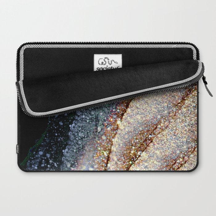 FLAWLESS GREY & GOLD Laptop Sleeve Gallery Image 2