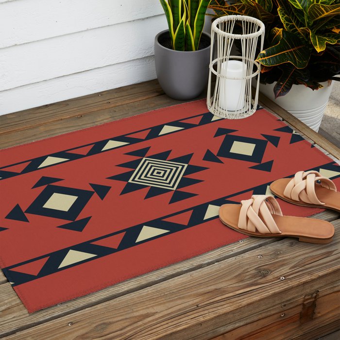 Aztec pattern Outdoor Rug Gallery Image 2