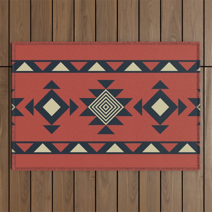 Aztec pattern Outdoor Rug Gallery Image 1