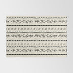 Ivory Mud Cloth Pattern Rug Gallery Image 2