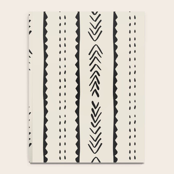 Ivory Mud Cloth Pattern Notebook Gallery Image 4