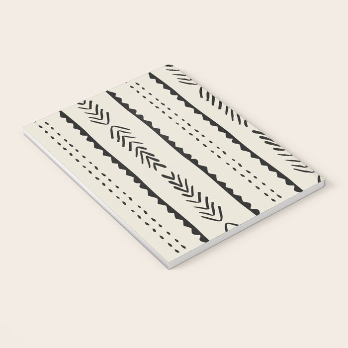 Ivory Mud Cloth Pattern Notebook Gallery Image 3