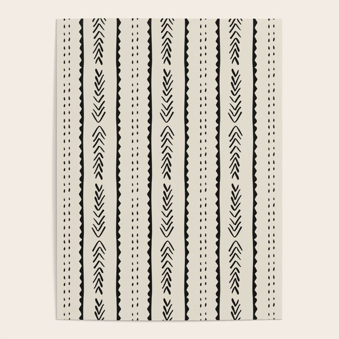 Ivory Mud Cloth Pattern Poster Gallery Image 4