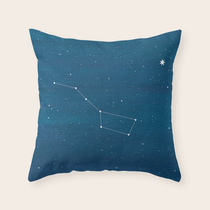 Big Dipper constellation Throw Pillow Gallery Image 6