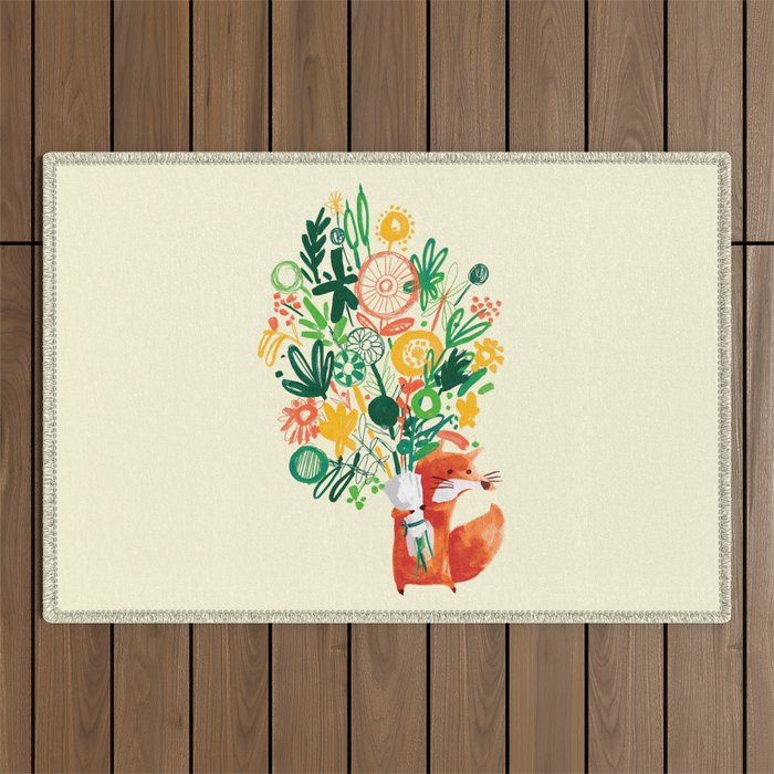 Flower Delivery Outdoor Rug Gallery Image 1