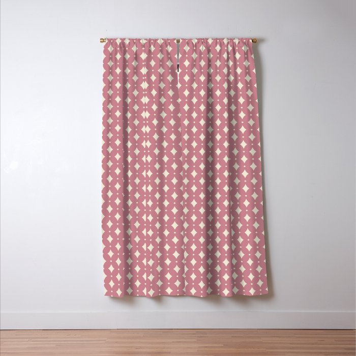 Vintage Stars VI Rose Window Curtain Gallery Image 3
