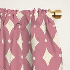 Vintage Stars VI Rose Window Curtain Gallery Image 2