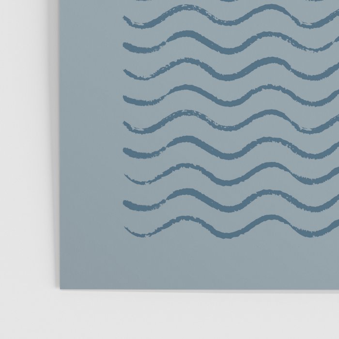 Ocean Wave Sun Blue - Mid Century Modern Poster Gallery Image 3