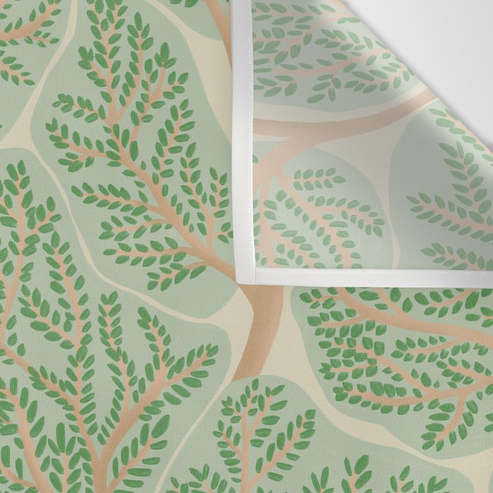 Puzzle trees winding pattern Wall Tapestry Gallery Image 3