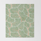 Puzzle trees winding pattern Throw Blanket Gallery Image 2