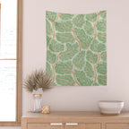 Puzzle trees winding pattern Wall Tapestry Gallery Image 2
