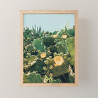 A Field of Prickly Pear Cactus Mini Art Print Gallery Image 1