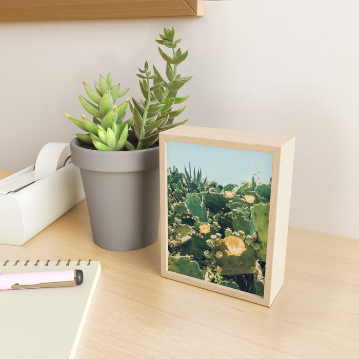 A Field of Prickly Pear Cactus Mini Art Print Gallery Image 2