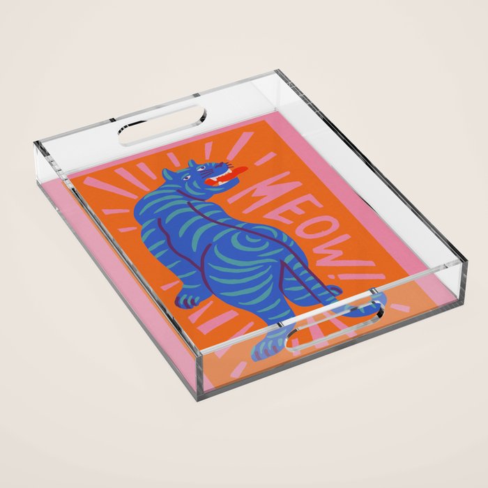 Meow Acrylic Tray Gallery Image 1