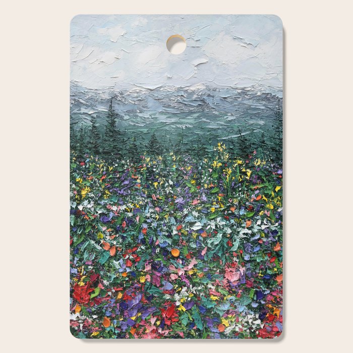 Ridgeline Wildflowers Cutting Board Gallery Image 1