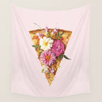 FLORAL PIZZA Wall Tapestry Gallery Image 4