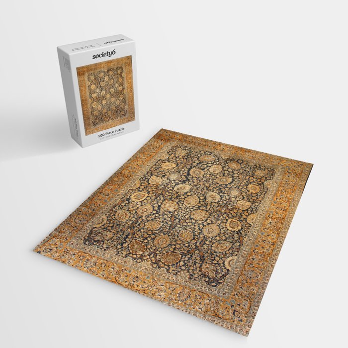 Tabriz Antique Boho Persian Rug Print Jigsaw Puzzle Gallery Image 2