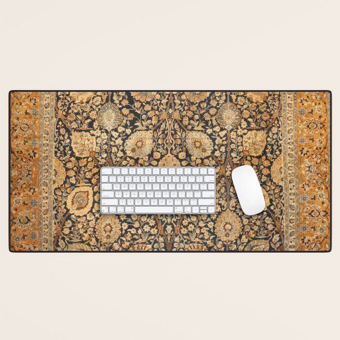 Tabriz Antique Boho Persian Rug Print Desk Mat Gallery Image 1
