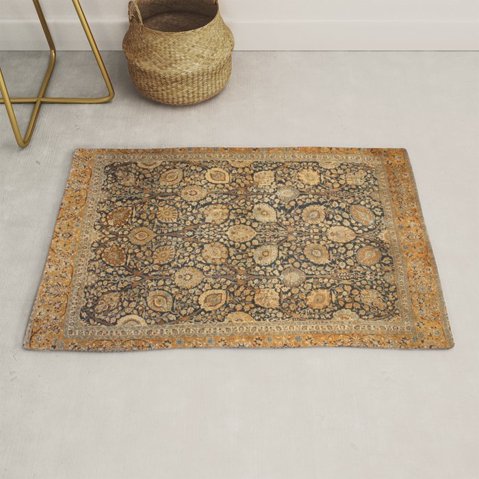 Tabriz Antique Boho Persian Rug Print Rug Gallery Image 1