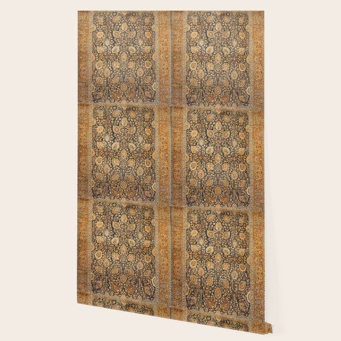 Tabriz Antique Boho Persian Rug Print Wallpaper Gallery Image 2