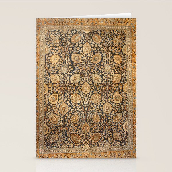 Tabriz Antique Boho Persian Rug Print Stationery Card Gallery Image 2