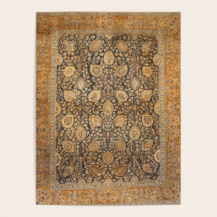 Tabriz Antique Boho Persian Rug Print Poster Gallery Image 1