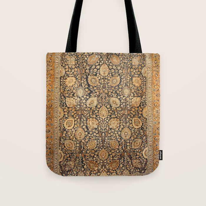 Tabriz Antique Boho Persian Rug Print Tote Bag Gallery Image 1
