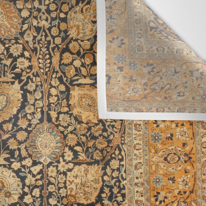 Tabriz Antique Boho Persian Rug Print Wall Tapestry Gallery Image 3