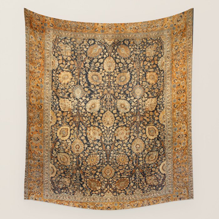 Tabriz Antique Boho Persian Rug Print Wall Tapestry Gallery Image 1