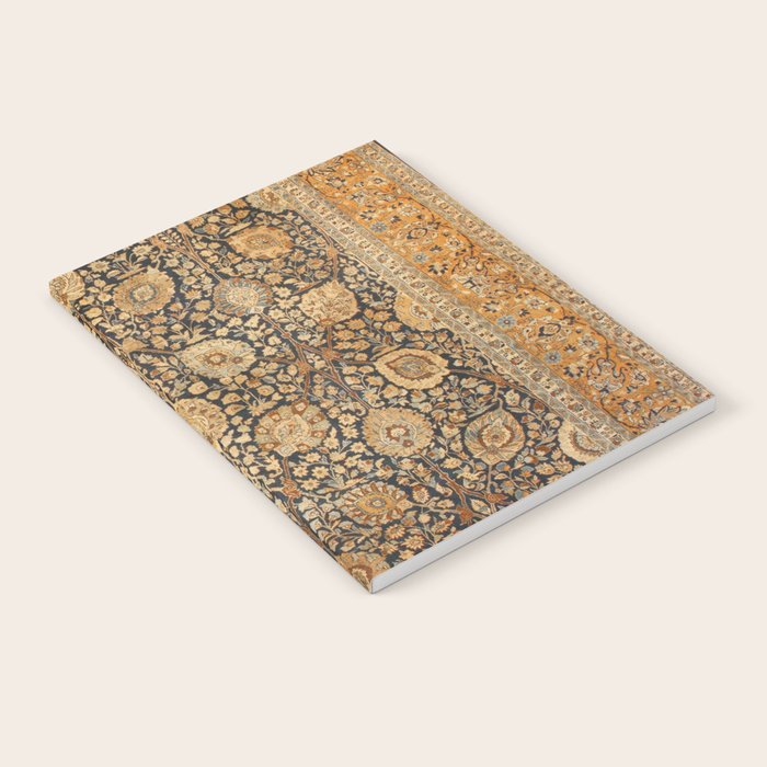 Tabriz Antique Boho Persian Rug Print Notebook Gallery Image 2