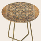 Tabriz Antique Boho Persian Rug Print Side Table Gallery Image 2