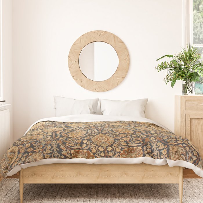 Tabriz Antique Boho Persian Rug Print Duvet Cover Gallery Image 3