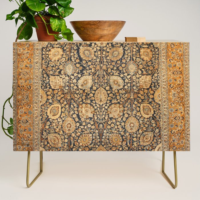 Tabriz Antique Boho Persian Rug Print Credenza Gallery Image 1