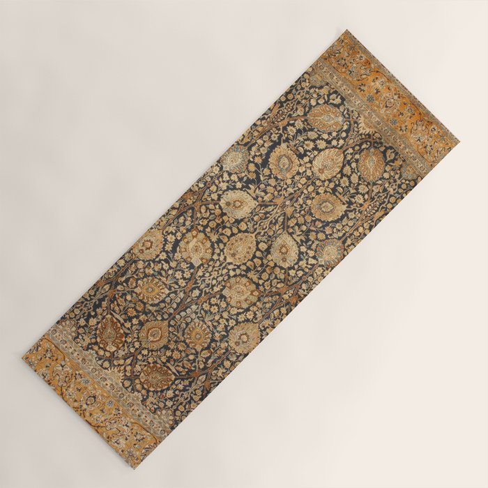 Tabriz Antique Boho Persian Rug Print Yoga Mat Gallery Image 1