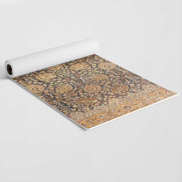 Tabriz Antique Boho Persian Rug Print Yoga Mat Gallery Image 2