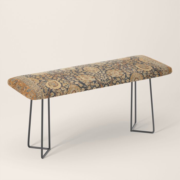 Tabriz Antique Boho Persian Rug Print Bench Gallery Image 1