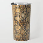 Tabriz Antique Boho Persian Rug Print Travel Mug Gallery Image 3